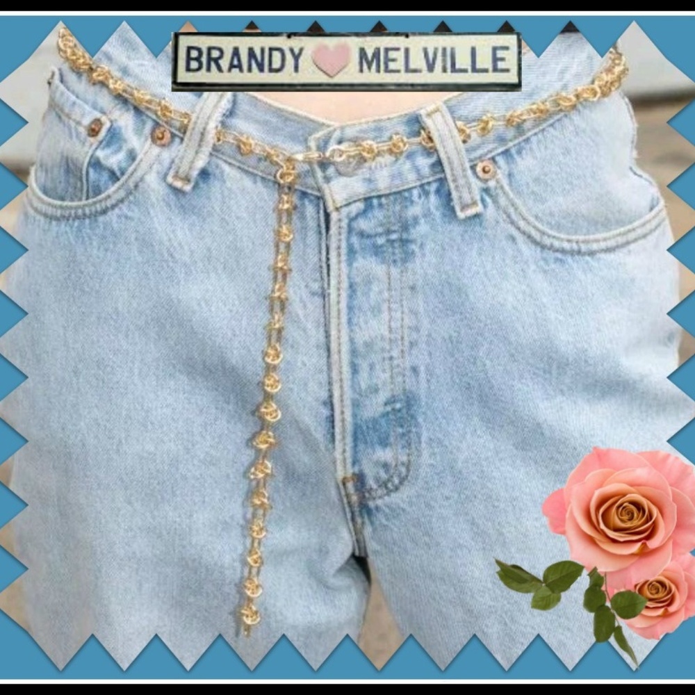 NEW Brandy Melville gold chain Belt